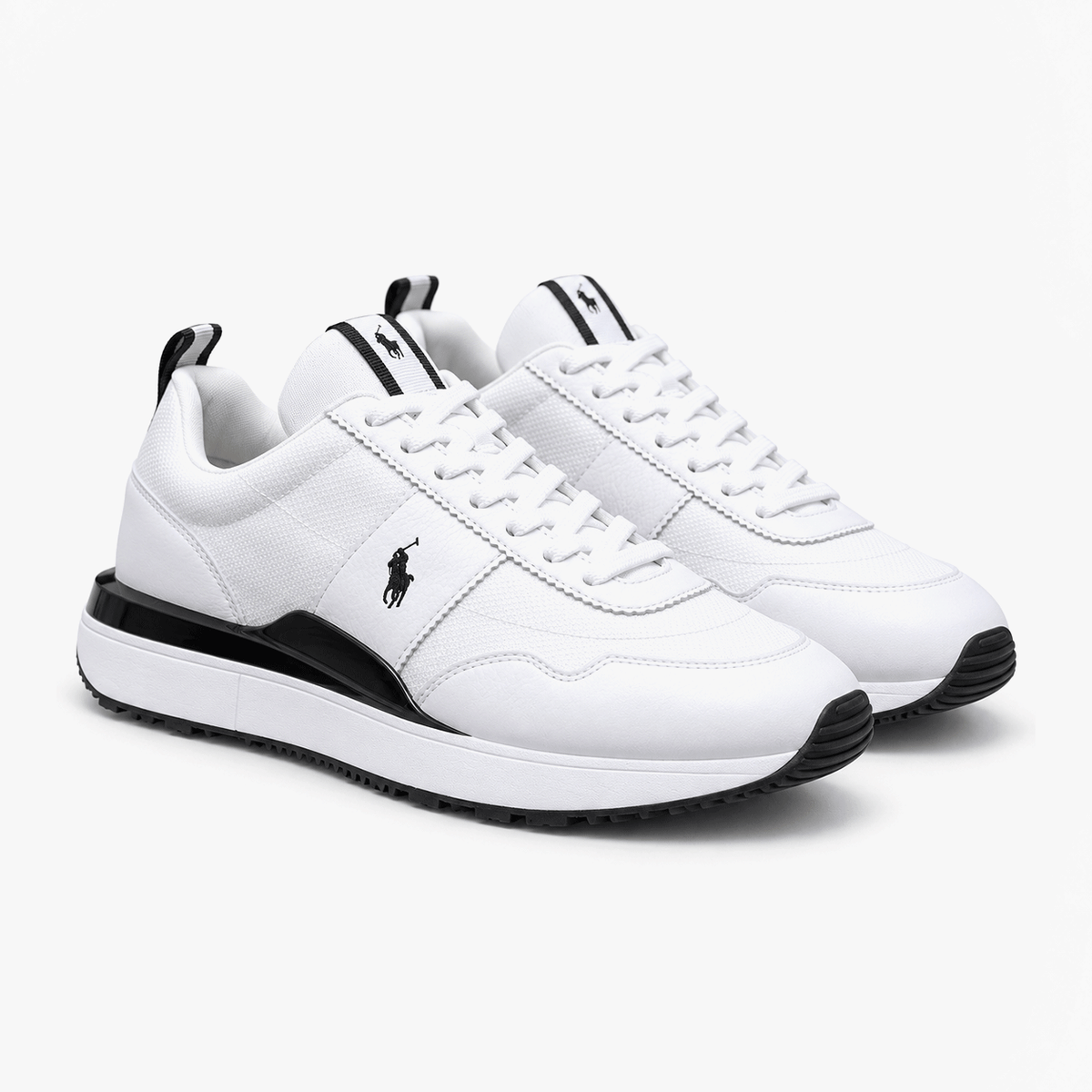 Polo Ralph Lauren TRAIN 89 RIB Mens Casual Trainers White/Black