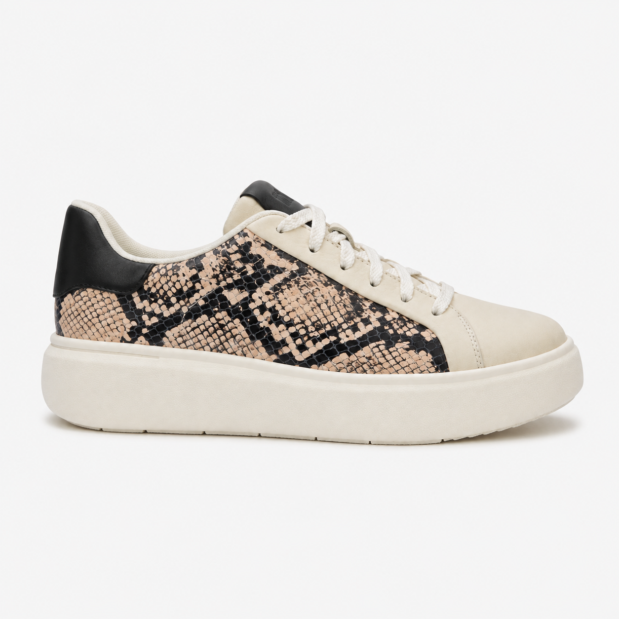 FitFlop RTG SUEDE SNAKE Womens Casual Trainers Hazy Taupe/Black