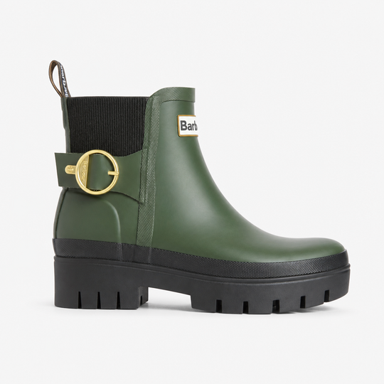 Barbour HEPBURN ANKLE Womens Wellies Olive/Black
