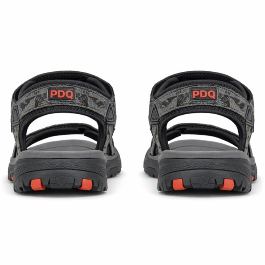 PDQ TRENT Mens Hiking & Trail Sandals Grey/Black