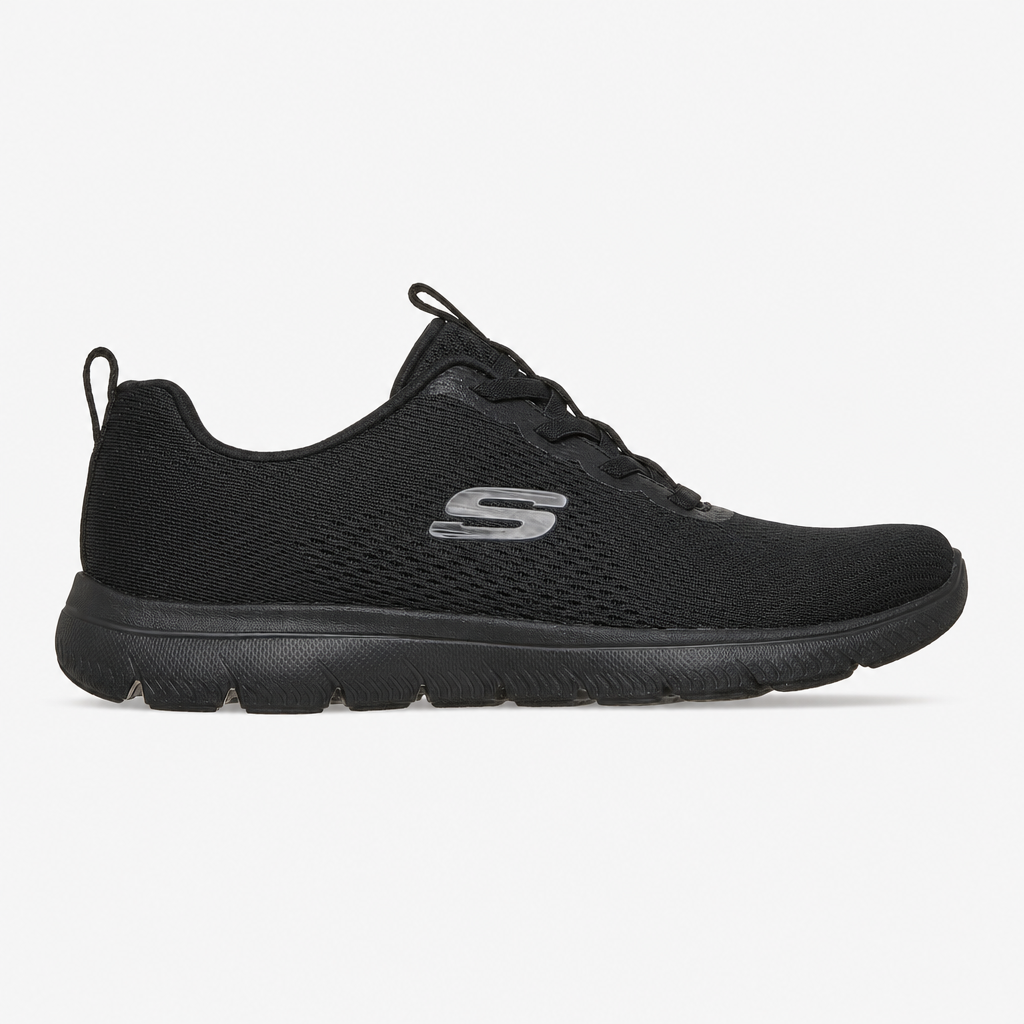 Skechers SUMMITS - FRESH VISION Womens Casual Trainers Black/Black