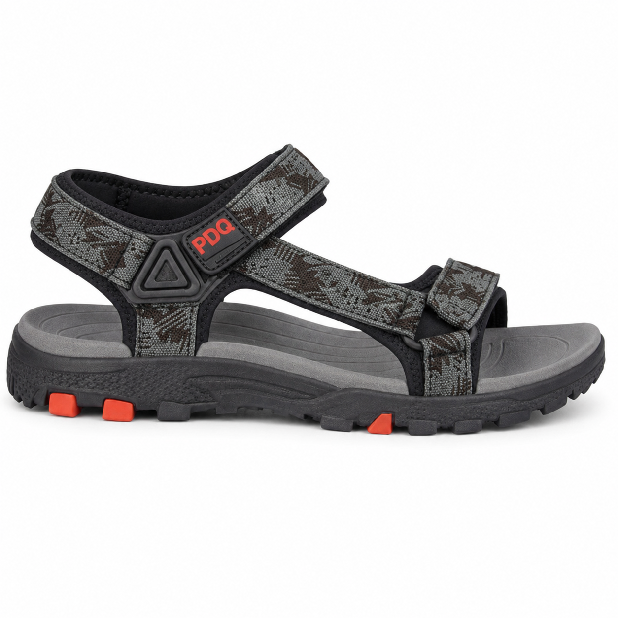 PDQ TRENT Mens Hiking & Trail Sandals Grey/Black