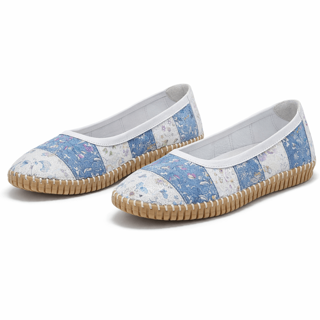 Mod Comfys SUSAN Womens Canvas Shoes Grey/Blue