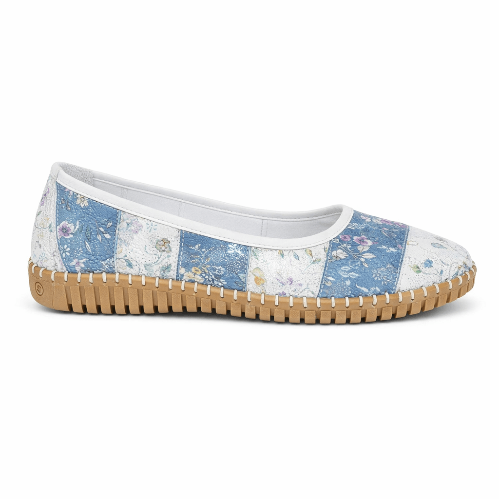 Mod Comfys SUSAN Womens Canvas Shoes Grey/Blue