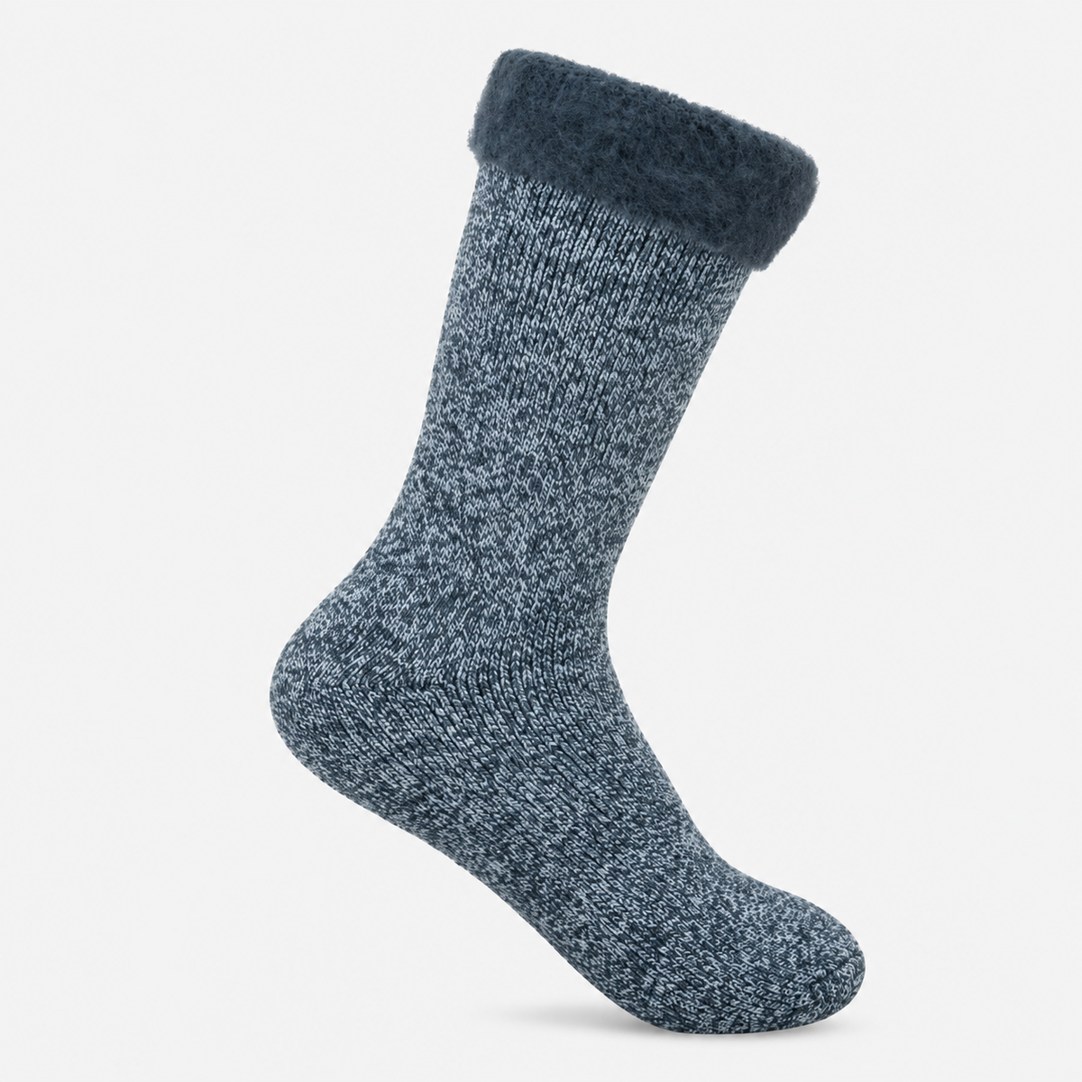 Totes Toasties PREMIUM BRUSHED THERMAL BED SOCK (TWIN PACK) Womens Bed Socks Denim / Blue