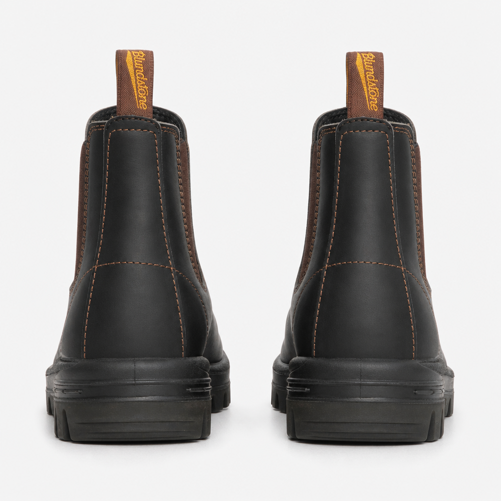 Blundstone 192 Unisex Leather Dealer Safety Boots Stout Brown