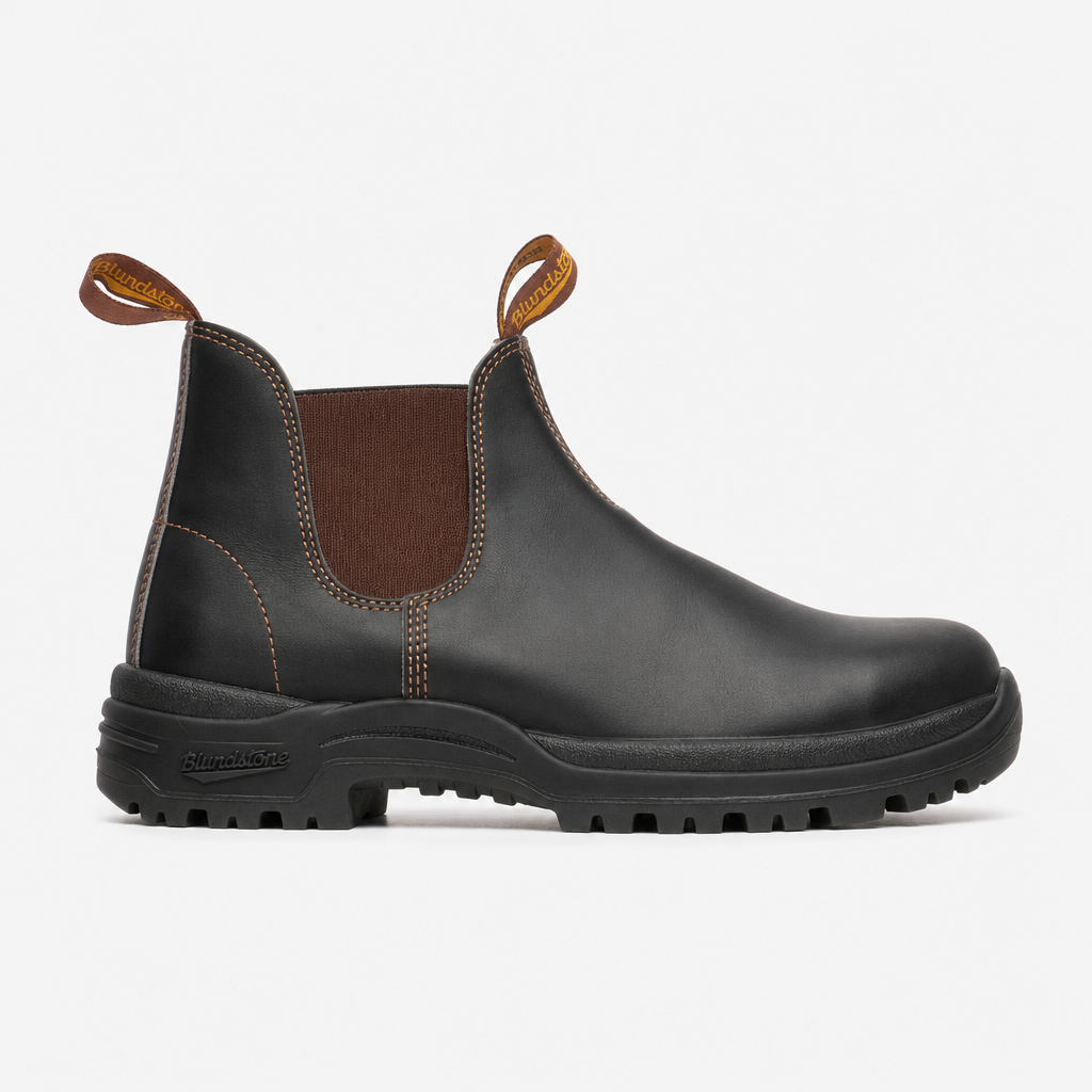 Blundstone 192 Unisex Leather Dealer Safety Boots Stout Brown