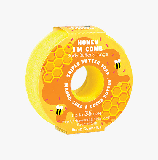 Bomb Cosmetics Honey, I'm Comb Body Buffer Soap Shower Sponge
