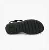 Boulevard Womens Strapy Touch Fasten Sandals Black Shimmer