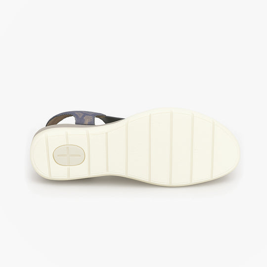 Boulevard Womens Strapy Touch Fasten Sandals Navy