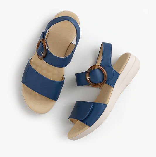 Boulevard Boulevard L396NC Ladies Sandals Navy