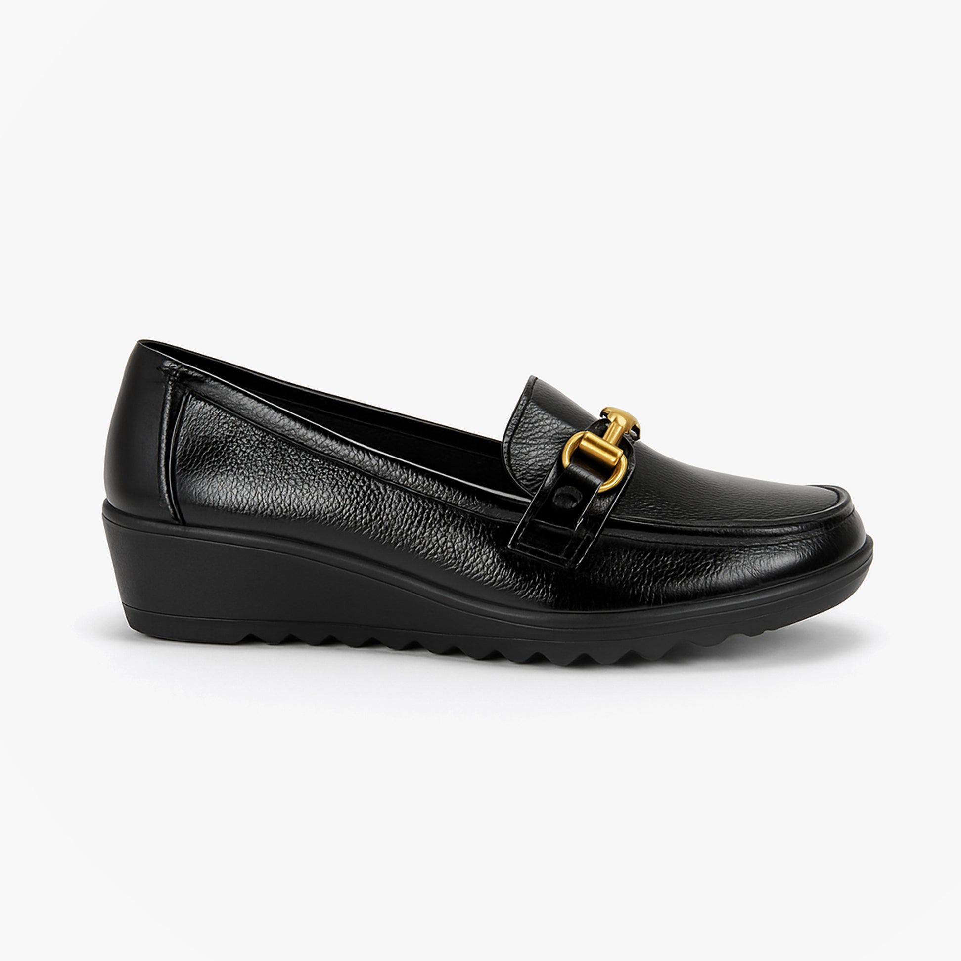 Boulevard L407AP Ladies Shoes Black Patent