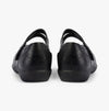 Boulevard L435A Womens Touch Fasten Extra-Wide Shoes Black