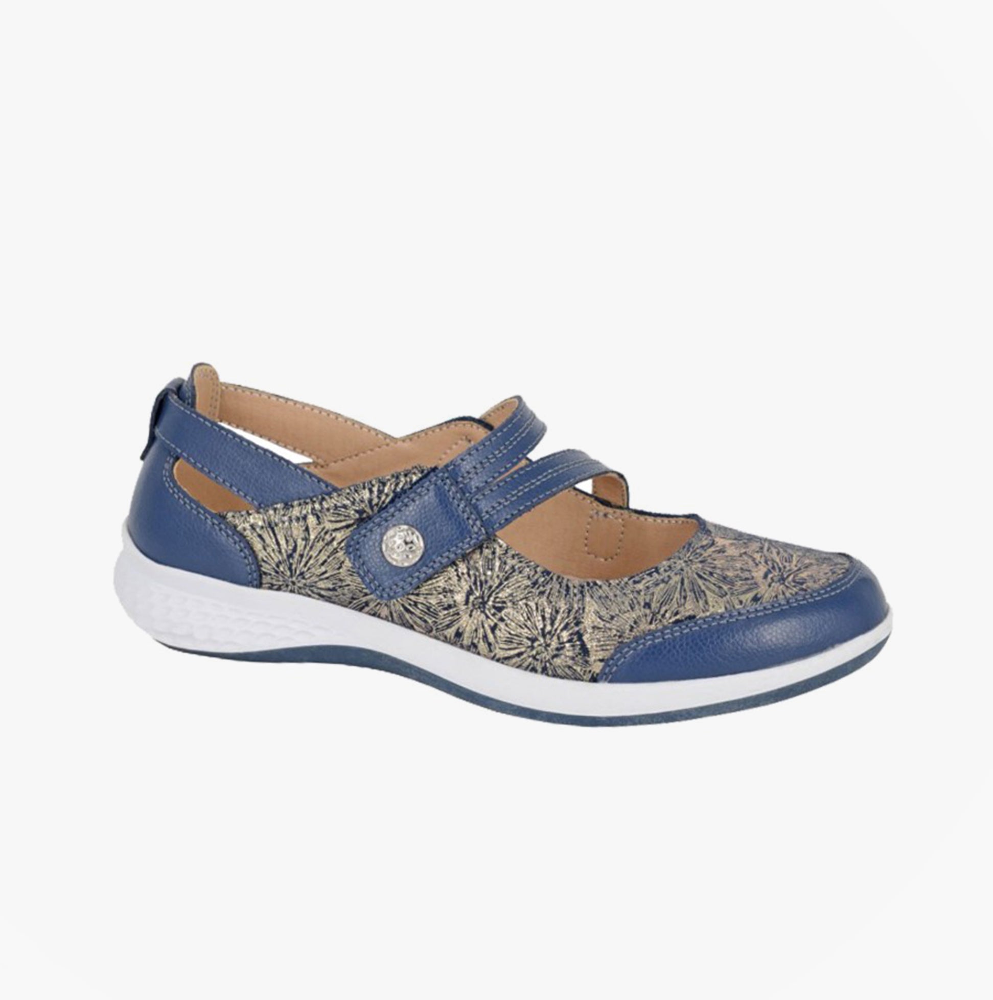 Boulevard L443C Ladies Shoes Navy Sparkle