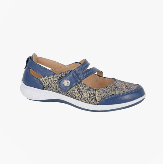 Boulevard L443C Ladies Shoes Navy Sparkle