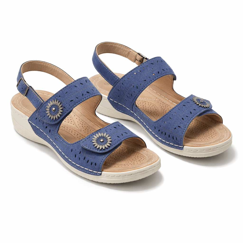 Boulevard Ladies Sandals Navy Blue