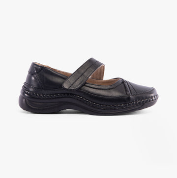Boulevard BARB Womens Extra Wide Mary Jane Shoes Black