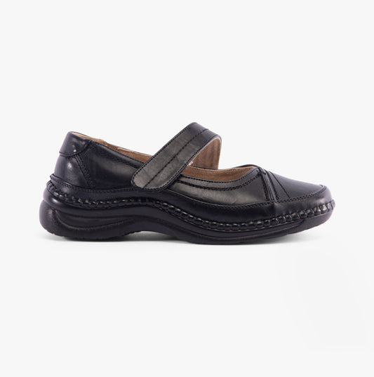 Boulevard BARB Womens Extra Wide Mary Jane Shoes Black