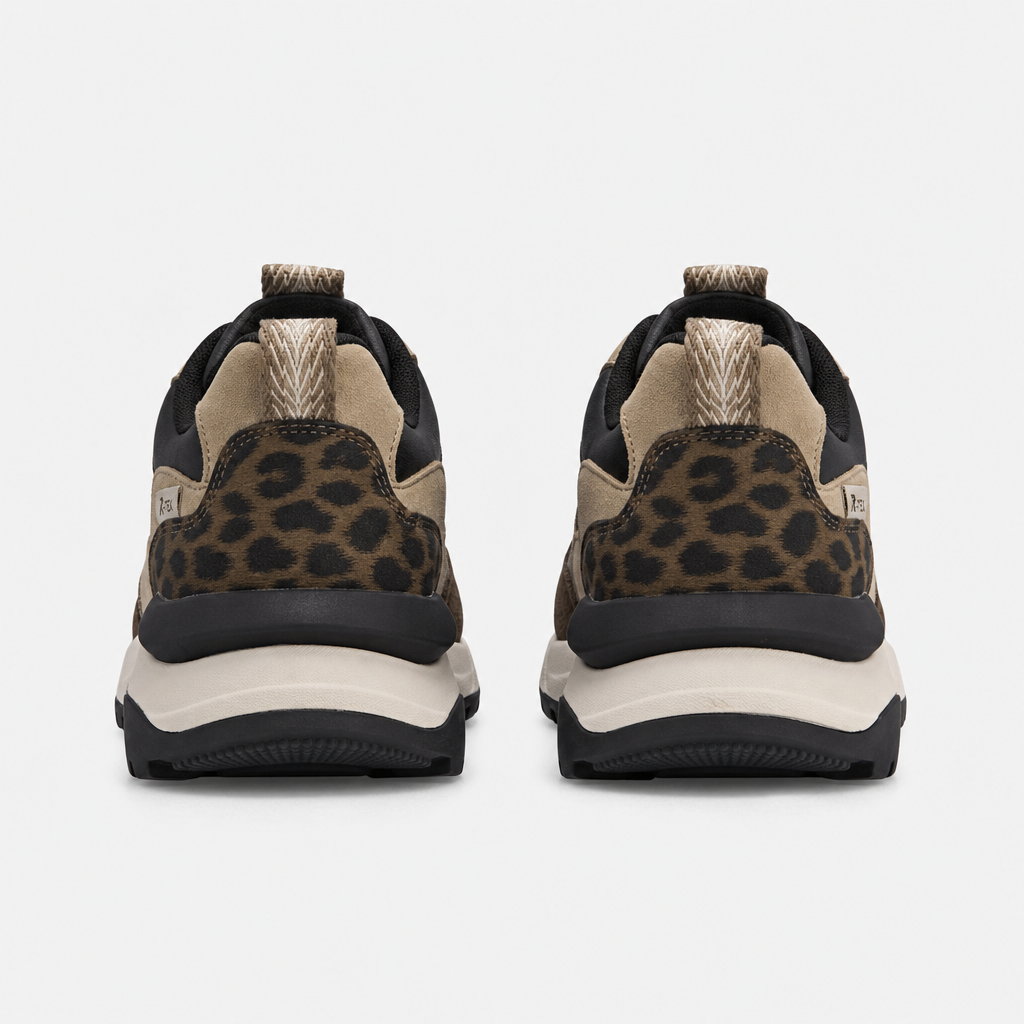 Rieker W2501 Womens Casual Trainers Black/Brown