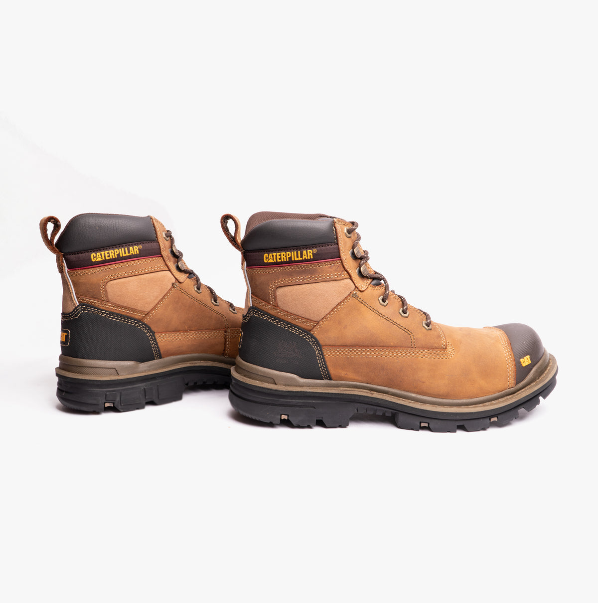 CAT GRAVEL 6" Mens Leather Safety Boots Beige
