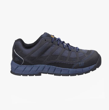 CAT STREAMLINE Mens Mesh/Nubuck Safety Shoes Blue Nite