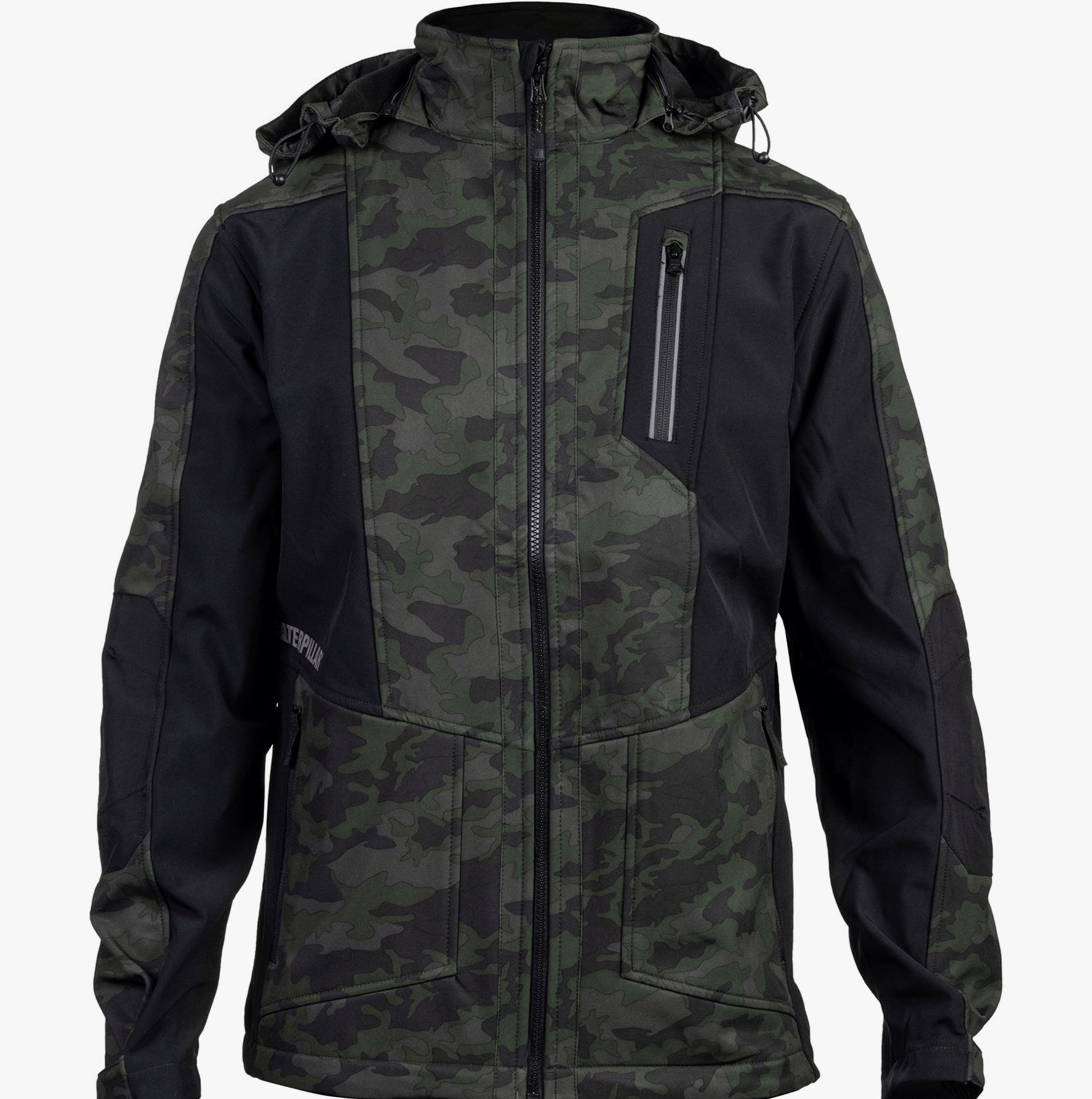 CAT MERCURY SOFT SHELL Mens Hooded Jacket Multicoloured