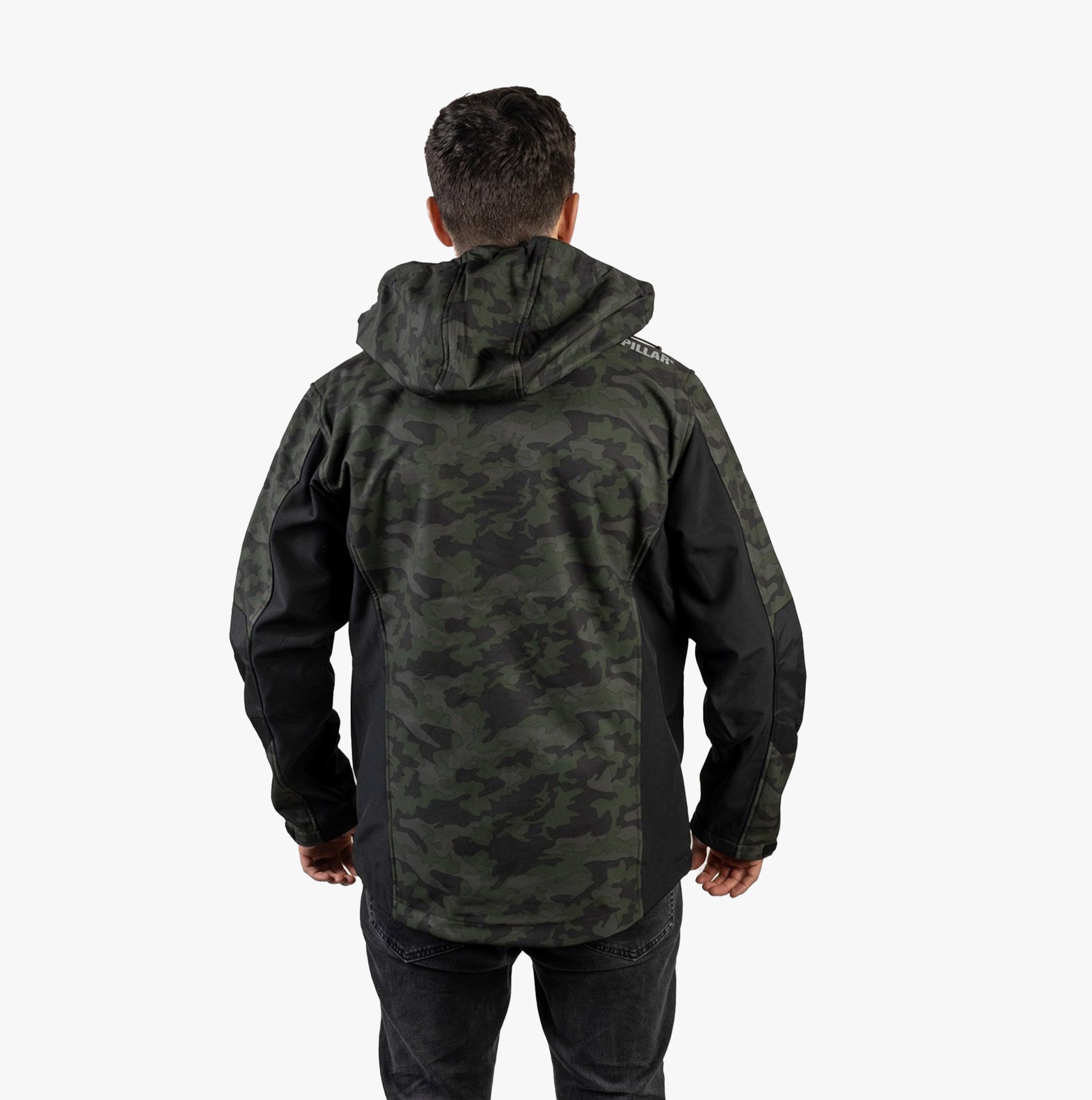 CAT MERCURY SOFT SHELL Mens Hooded Jacket Multicoloured