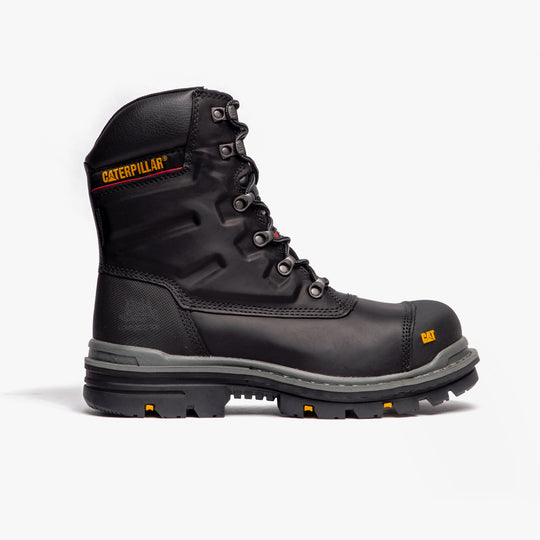 CAT PREMIER Mens Waterproof Side Zip Safety Boots Black
