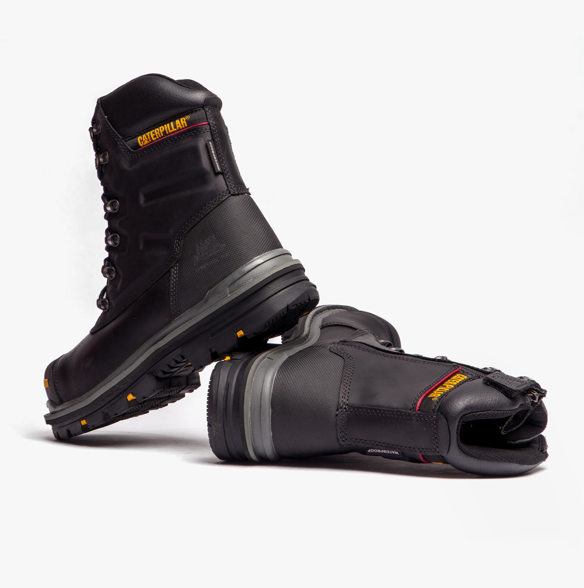 CAT PREMIER Mens Leather Safety Boots Black