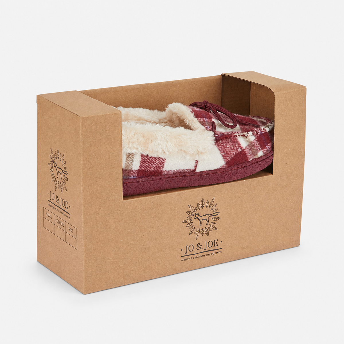 Jo & Joe PEMBROKE Womens Moccasin Slippers Cherry