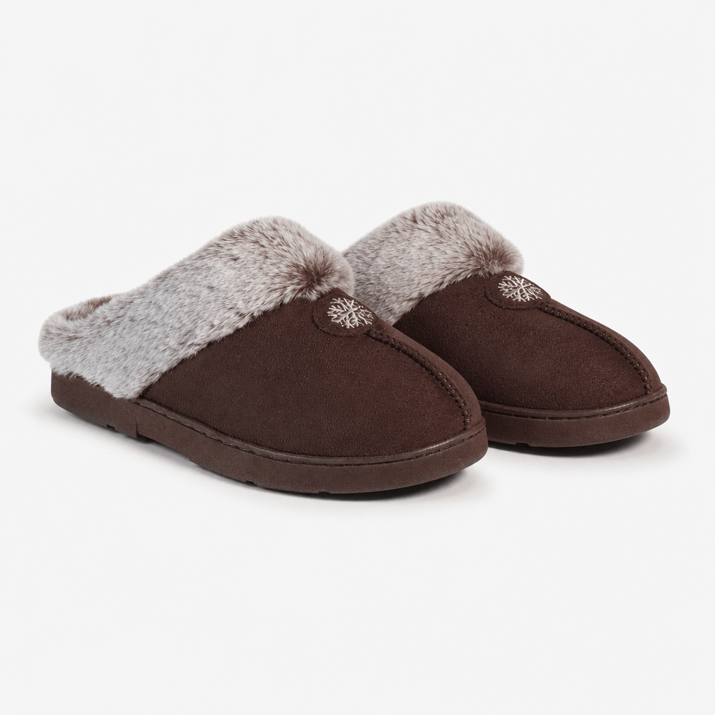 Jo & Joe SPLENDOUR Womens Mule Slippers Chocolate