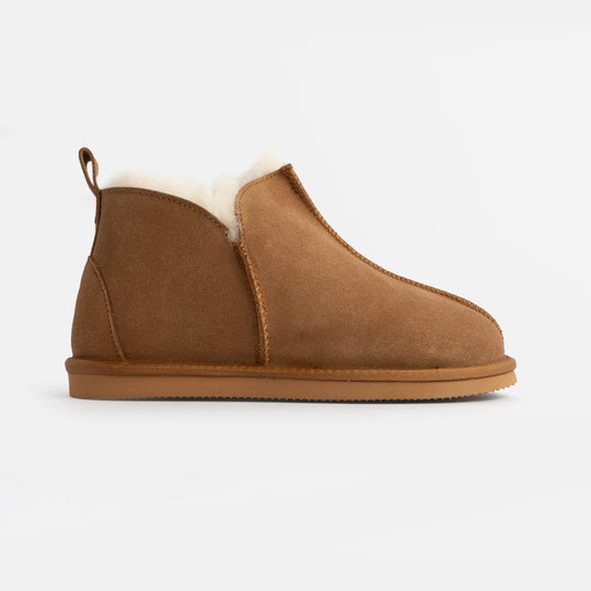 HOS Sheepskin TIA Womens Slipper Boots Chestnut
