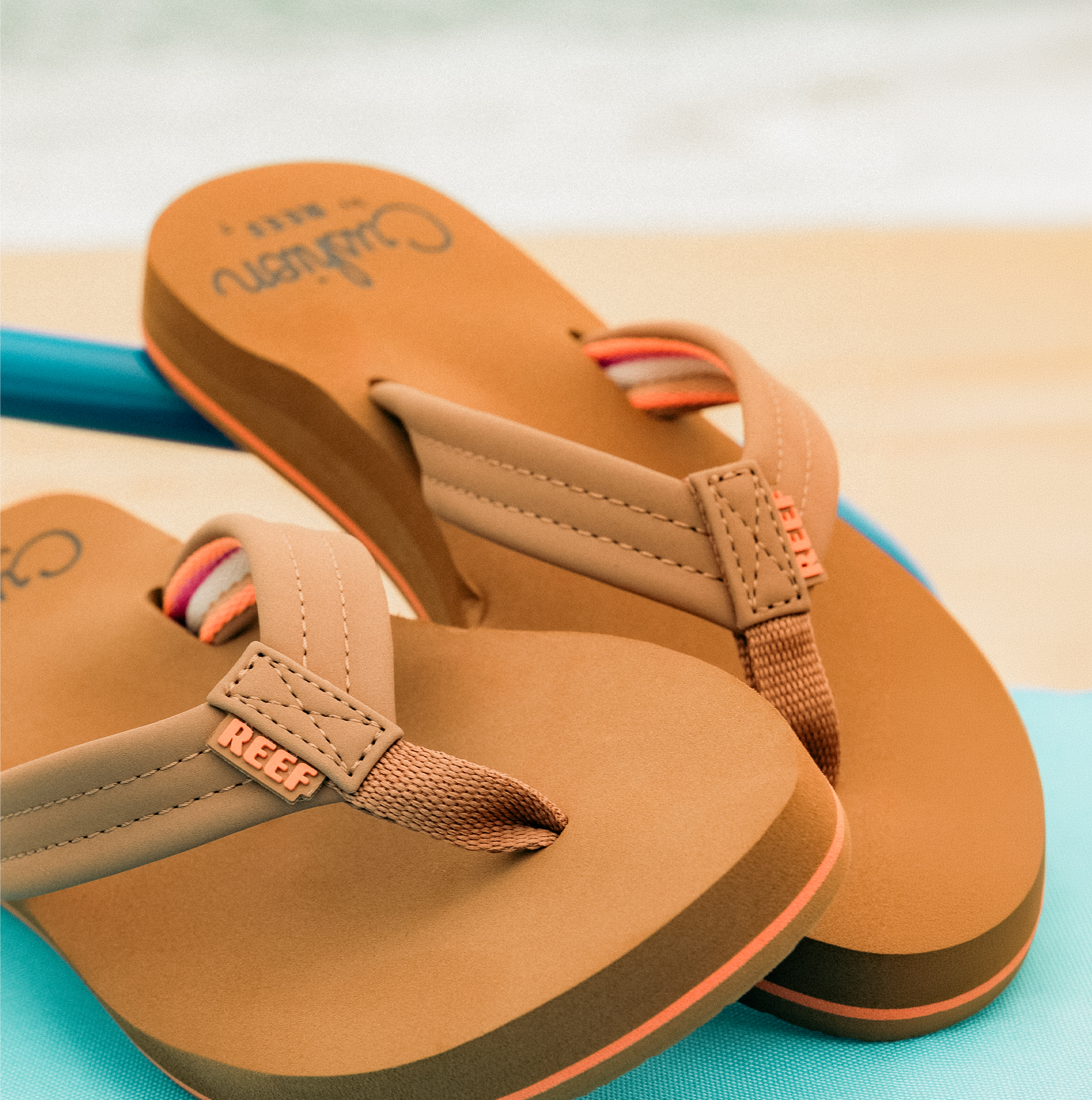 Reef CUSHION BREEZE Womens Flip-Flops Tan/Smoothie