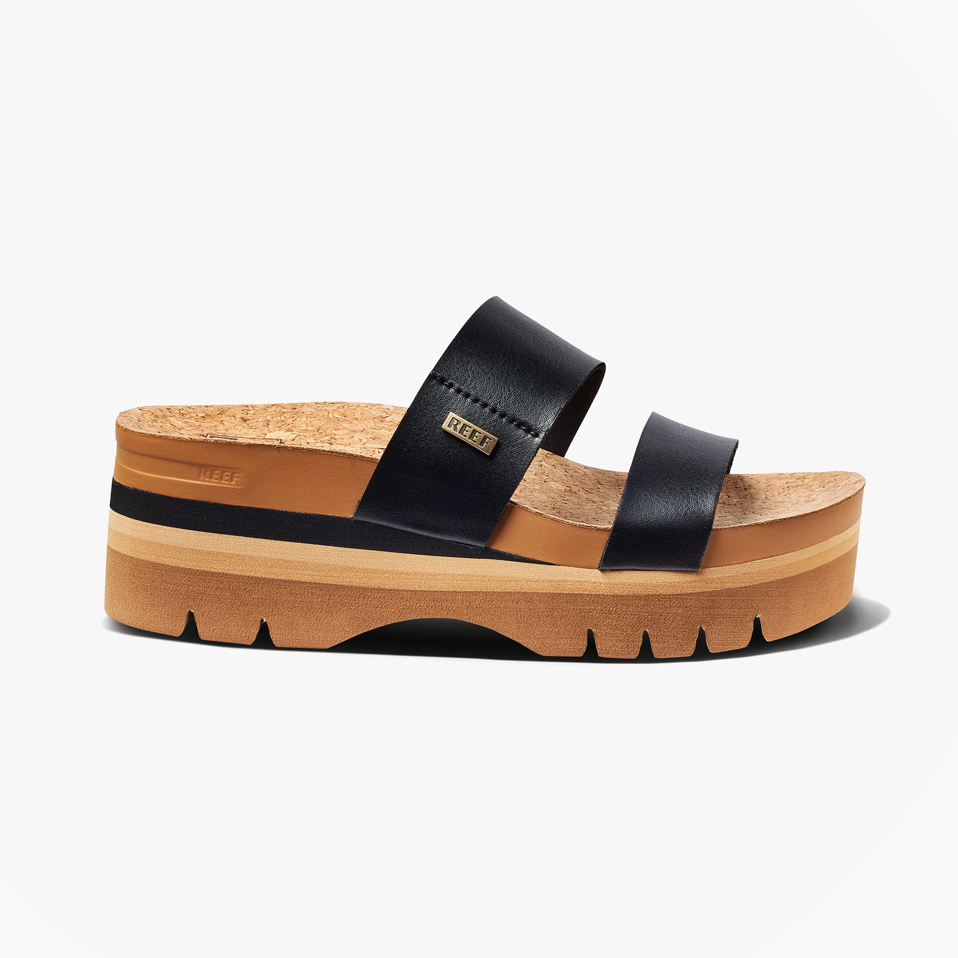 Reef CUSHION VISTA Womens Platform  Sandals Black