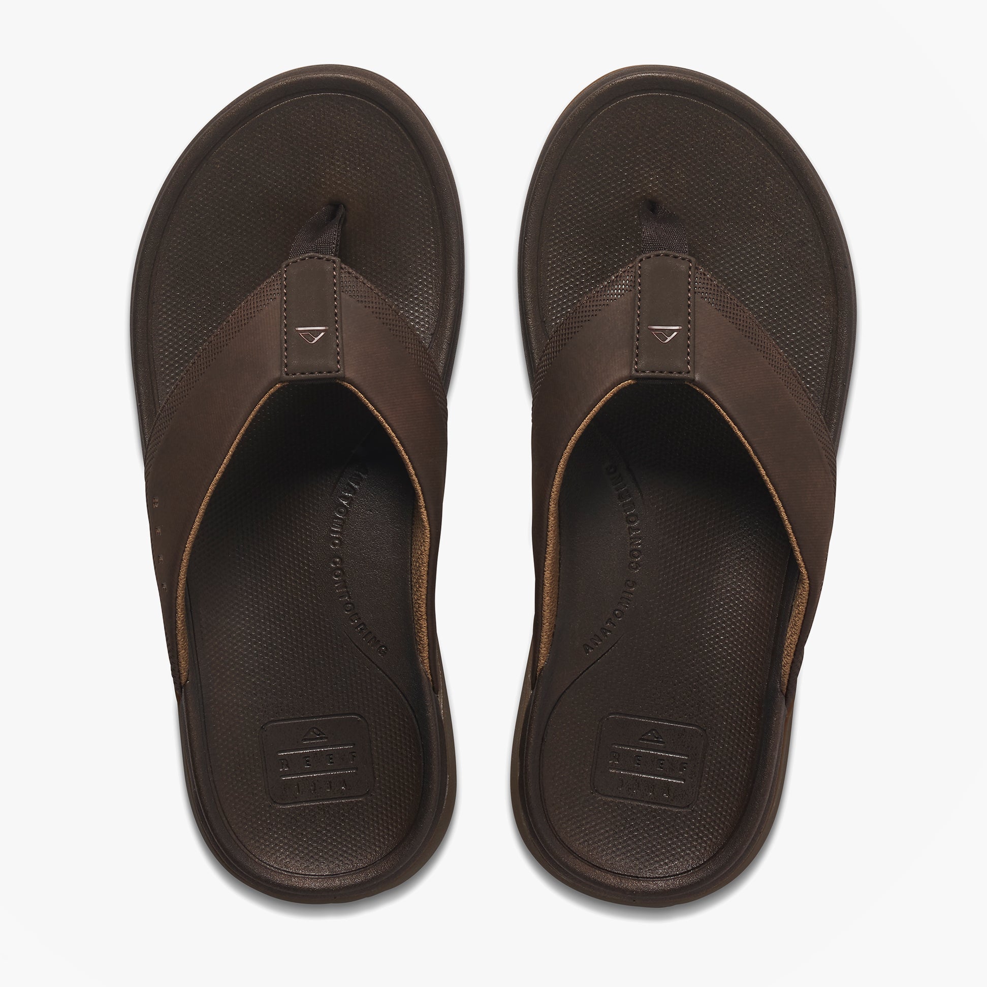 Reef CUSHION NORTE Mens Toe-Post Sandals Dark Brown