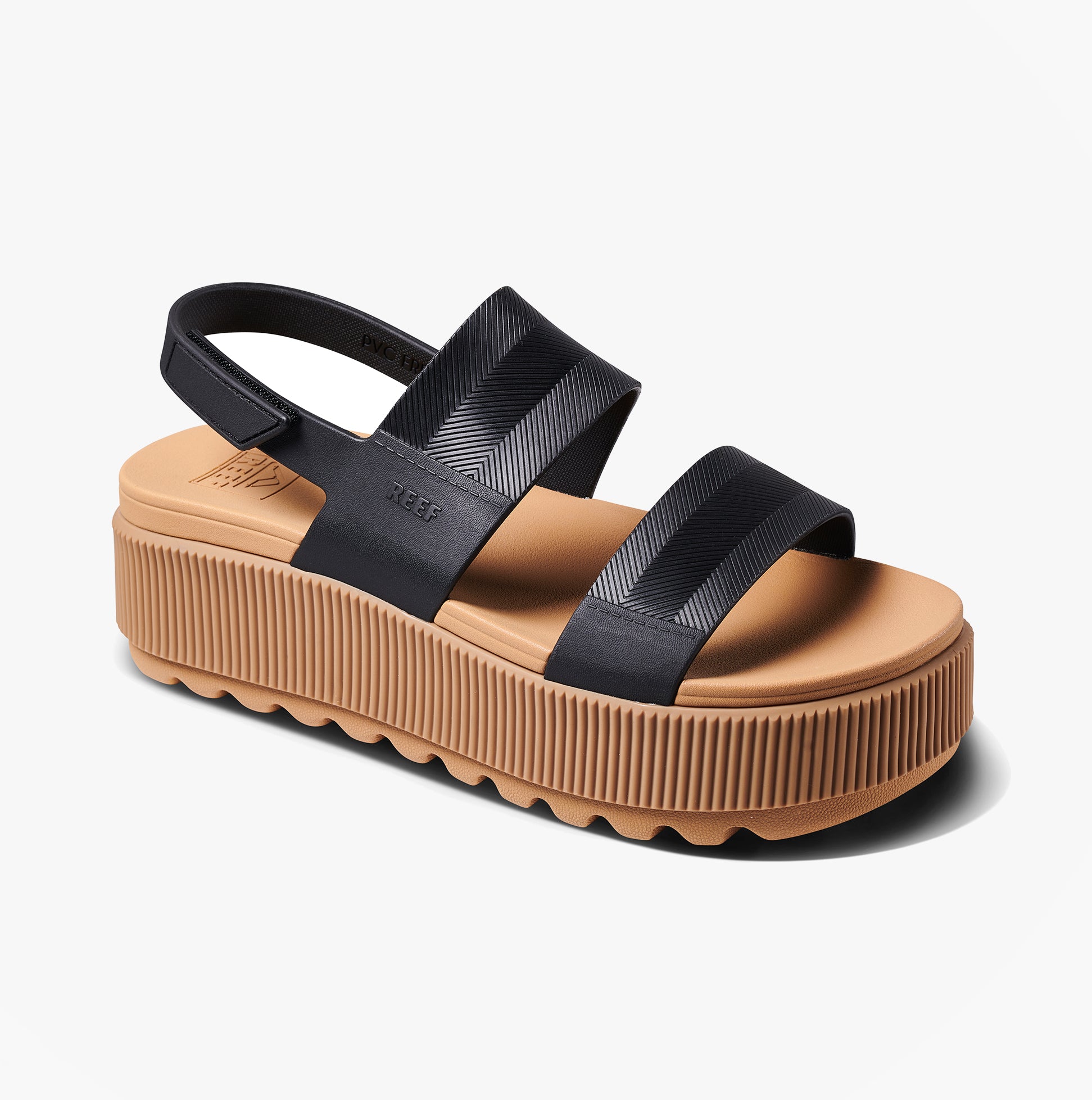 Reef WATER VISTA HIGHER Womens Sandals Black/Tan