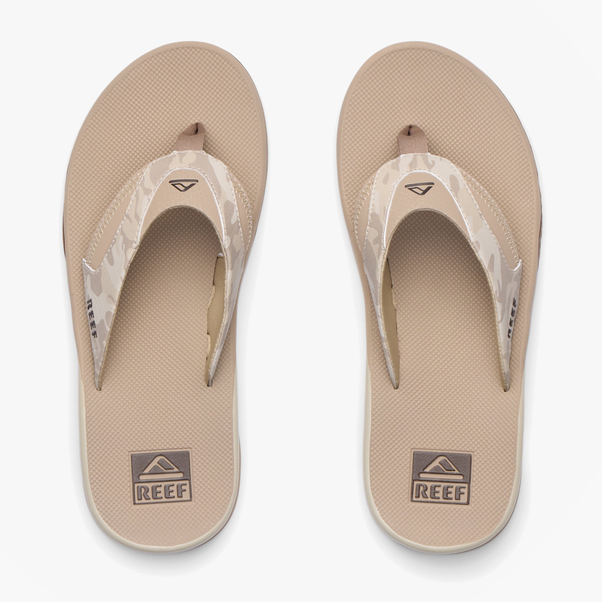 Reef FANNING Mens Toe-Post Sandals Sand Camo