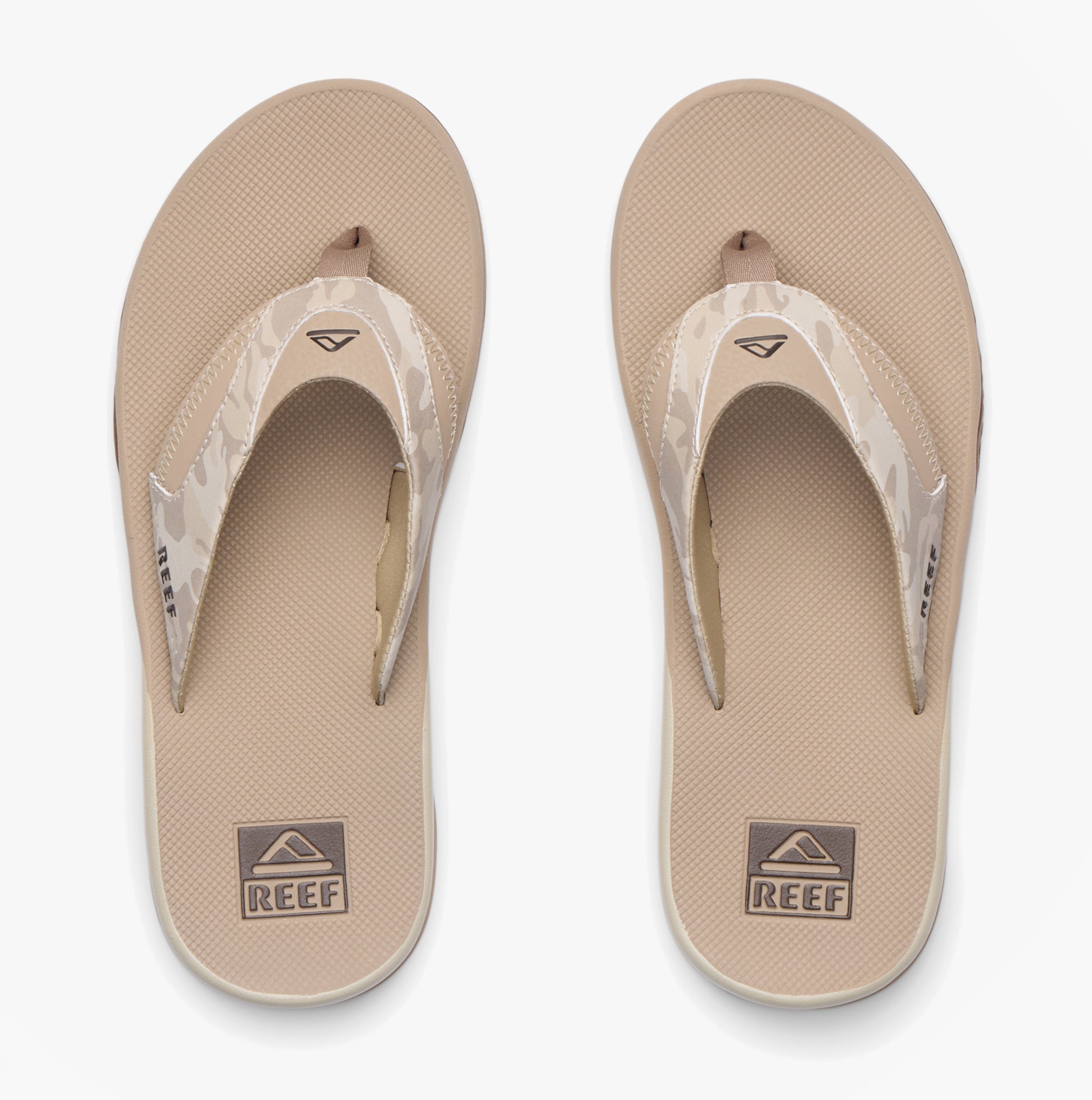 Reef FANNING Mens Toe-Post Sandals Sand Camo