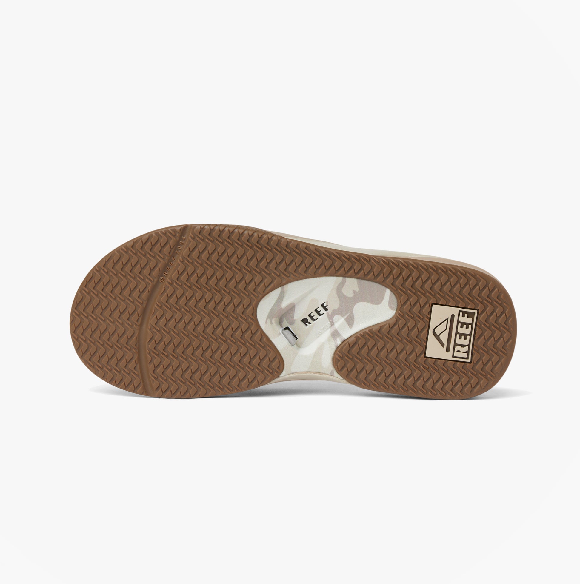 Reef FANNING Mens Toe-Post Sandals Sand Camo