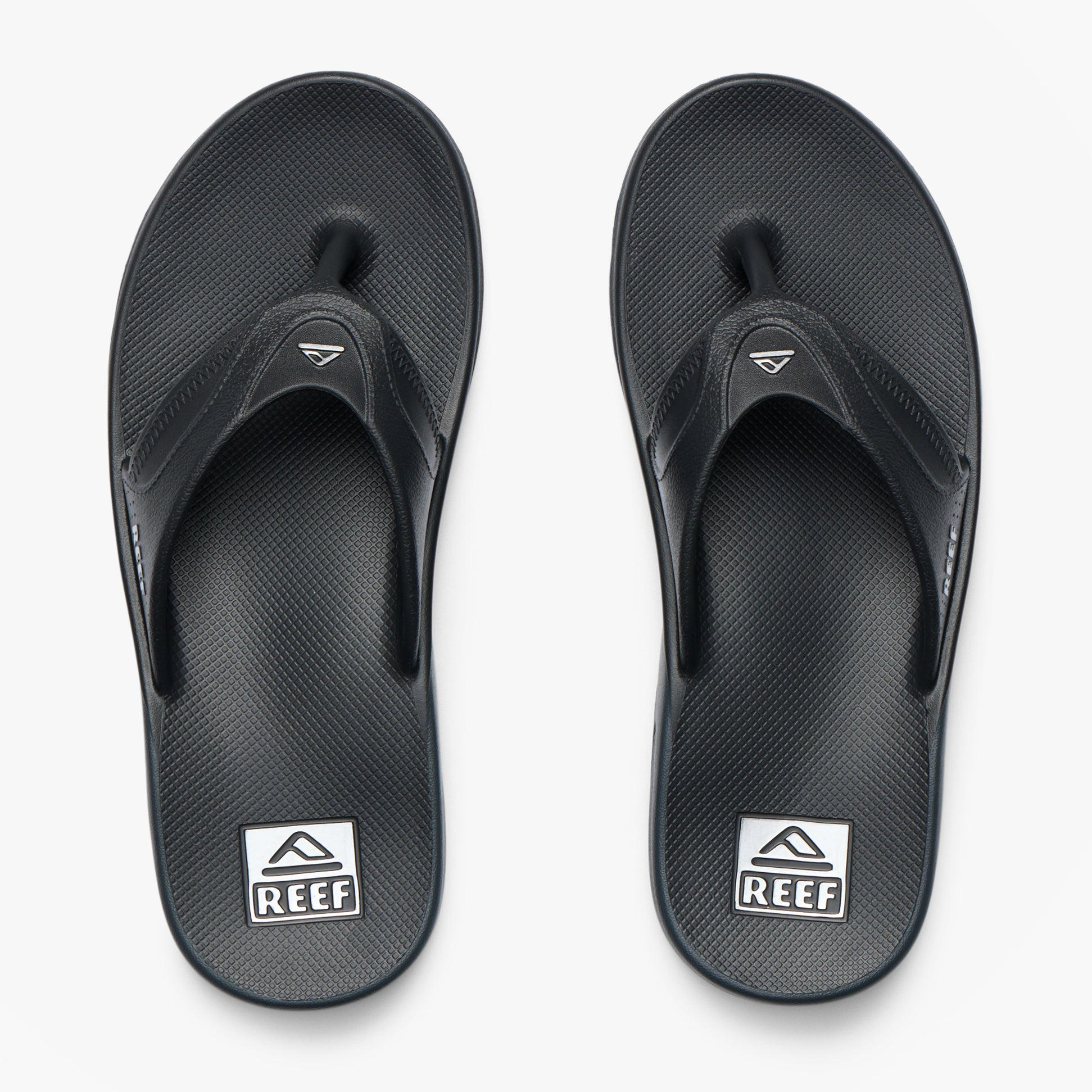 Reef FANNING H20 Mens Toe-Post Sandals Black/Silver