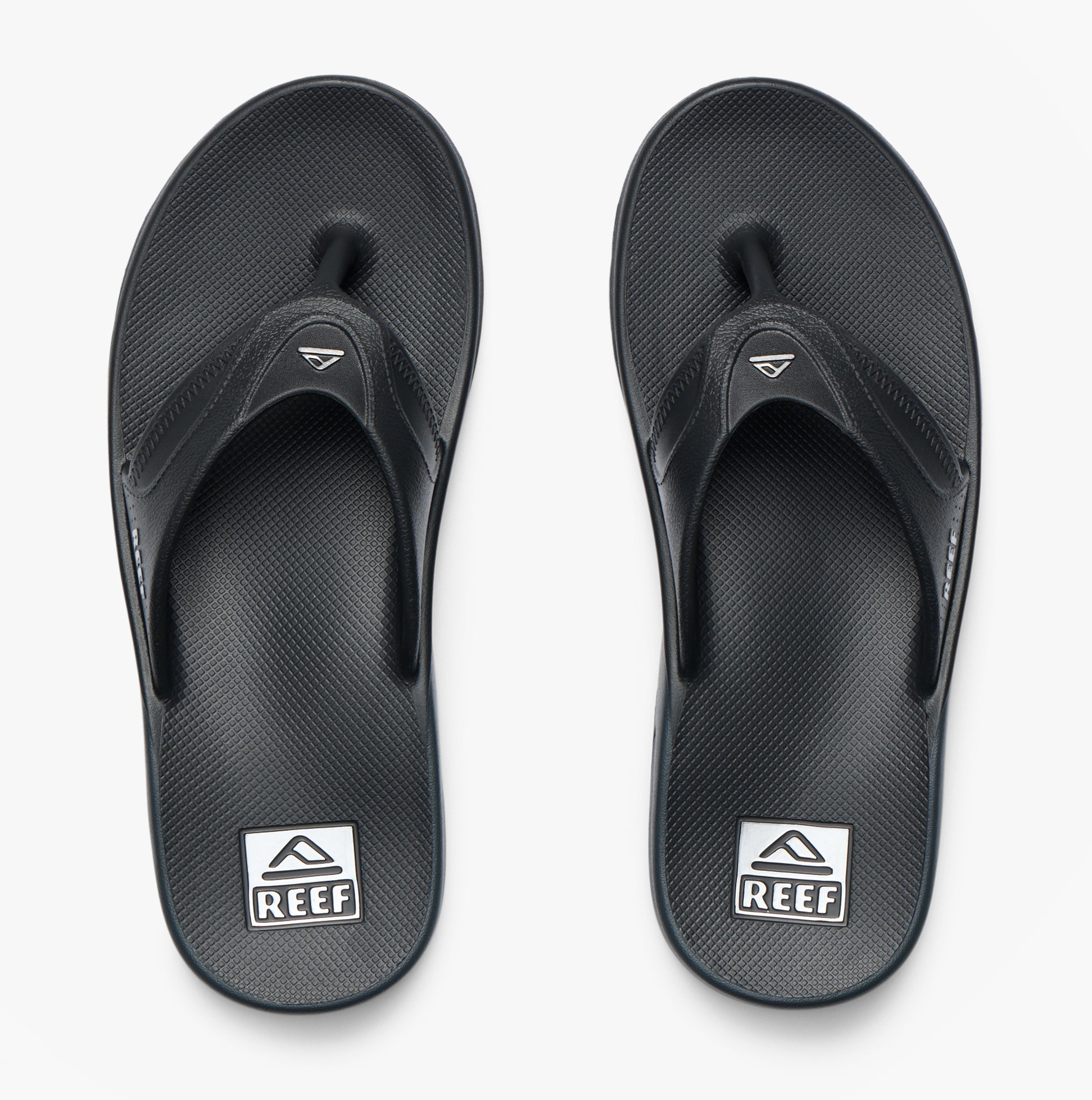 Reef FANNING H20 Mens Toe-Post Sandals Black/Silver