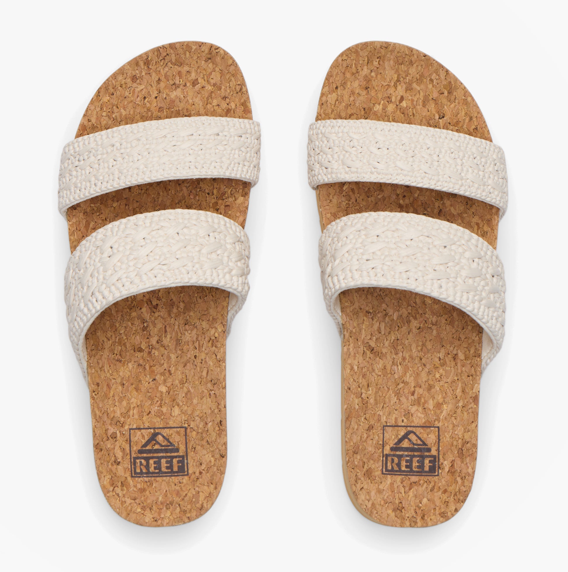 Reef CUSHION VISTA Womens Cross Strap Sandals Vintage Tan Textile