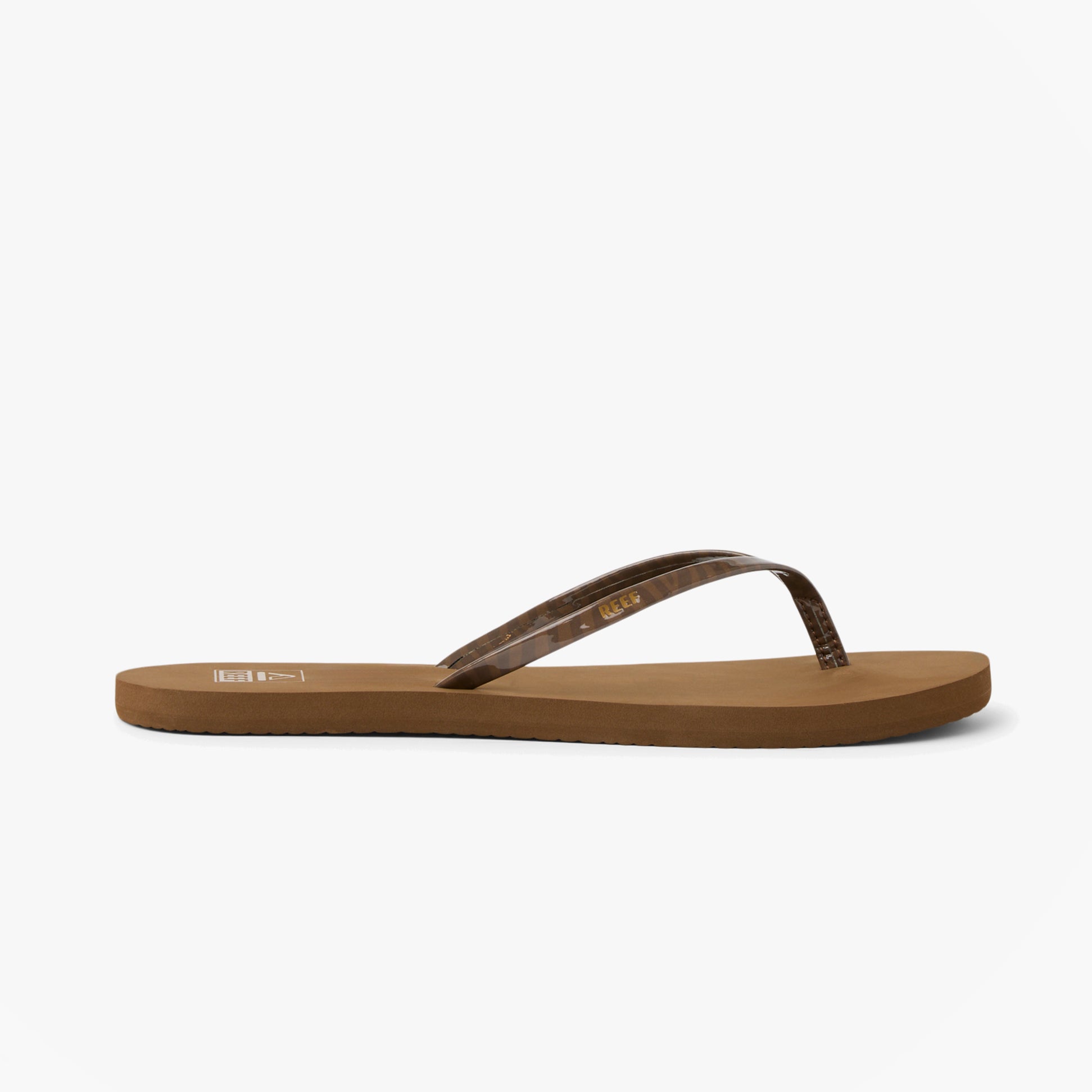 Reef BLISS NIGHTS Womens Toe-Post Sandals Chocolate Stripe