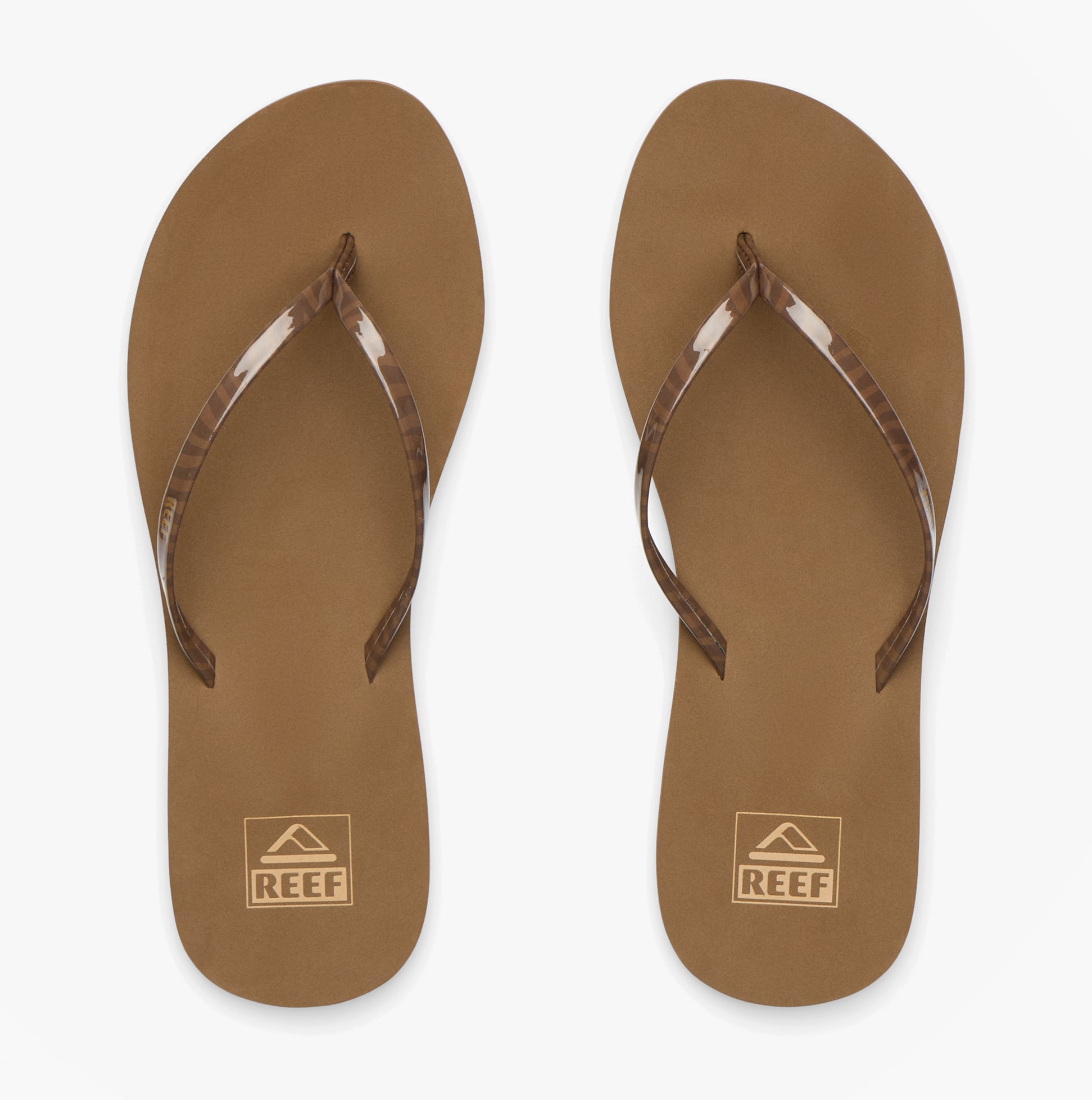 Reef BLISS NIGHTS Womens Toe-Post Sandals Chocolate Stripe