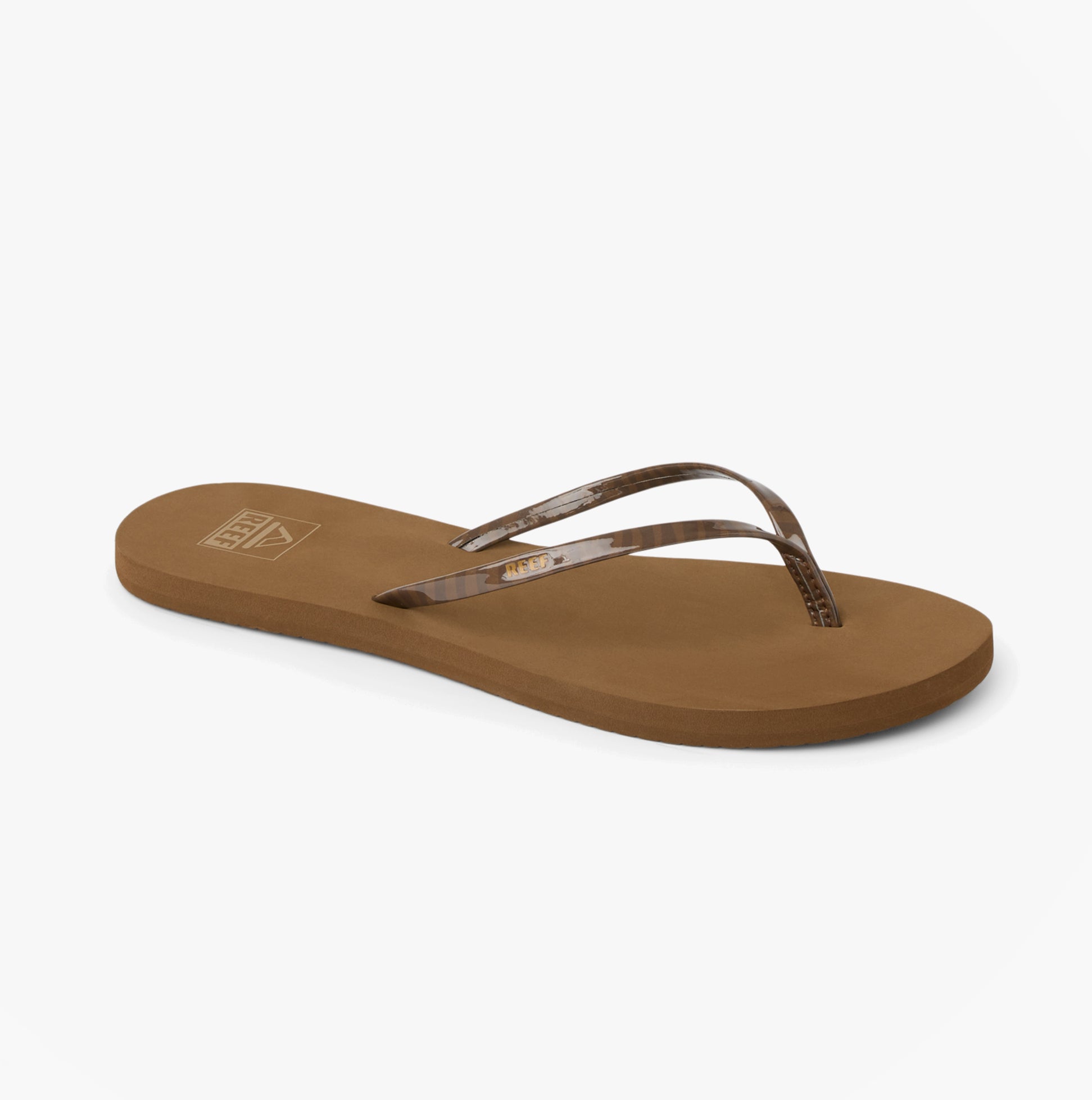 Reef BLISS NIGHTS Womens Toe-Post Sandals Chocolate Stripe