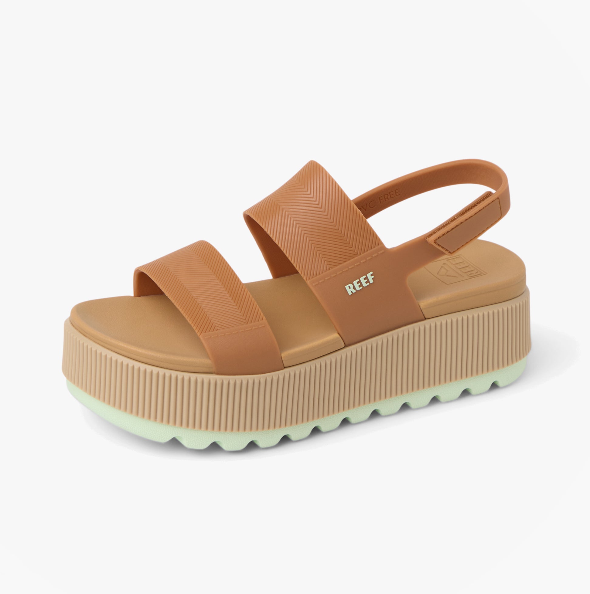 Reef WATER VISTA HIGHER Womens Cross Strap Sandals Almond/Ambrosia