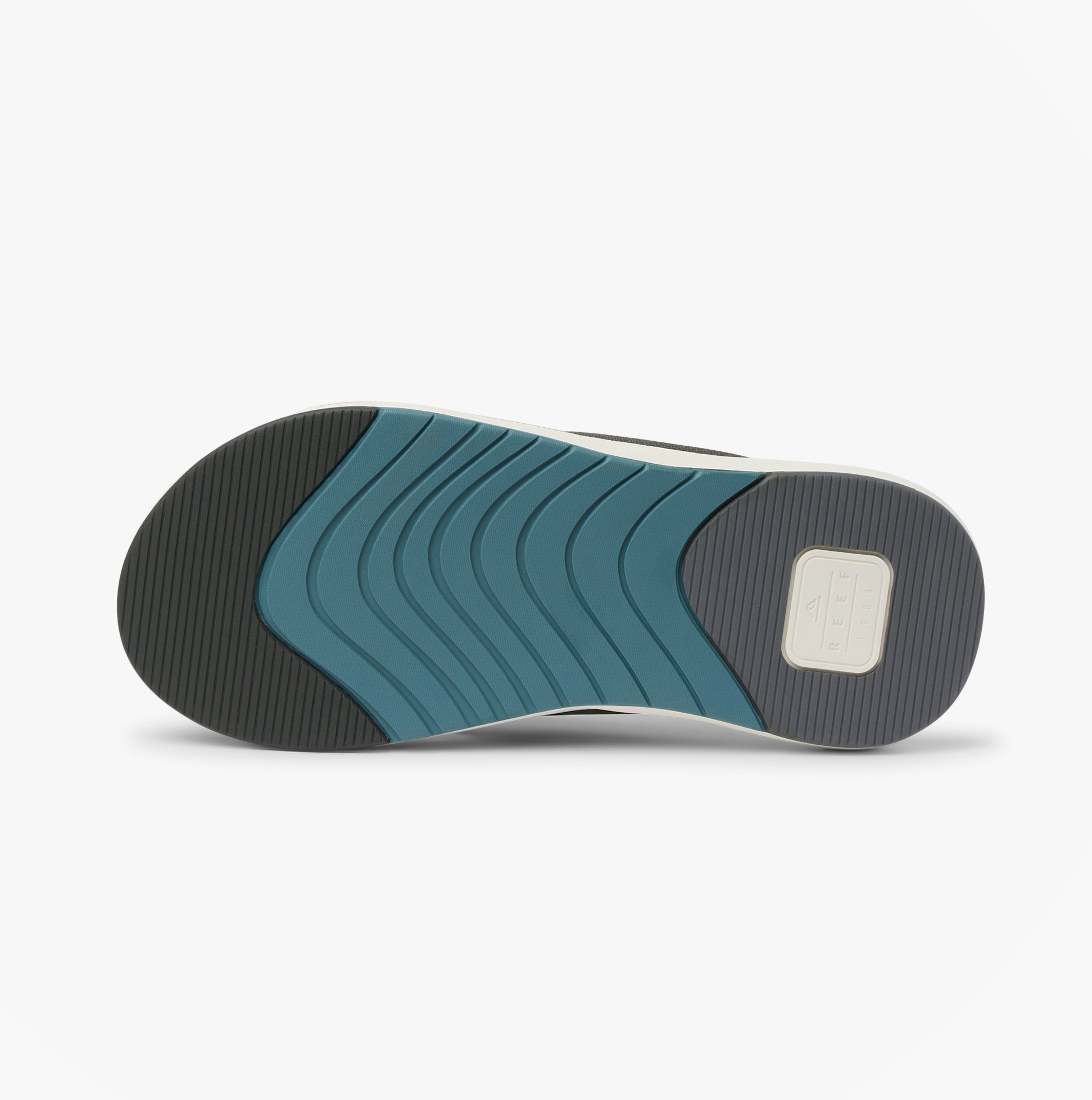 Reef CUSHION NORTE Mens Toe-Post Sandals Grey/Blue/Offwhite