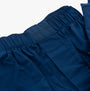 Calvin Klein PURE COTTON SLEEP Short Pyjama Set Mens Navy Peony detail view of elasticated waistband and fabric