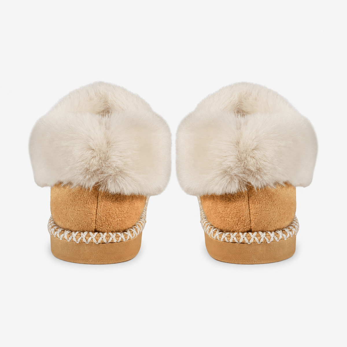 Jo & Joe ELMSLEY Womens Moccasin Slippers Cognac