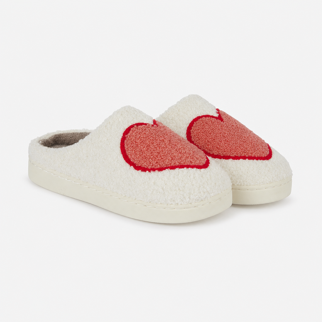 Jo & Joe AMOUR Womens Mule Slippers Cream